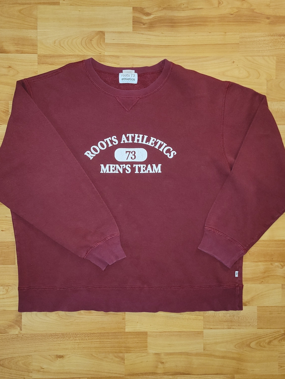Vintage Roots Athletics Men's Team XL Extra Large Maroon Crewneck Sweatshirt